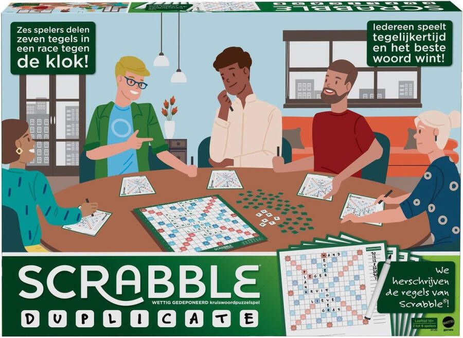 Mattel Games Scrabble Duplicate Nederlandstalig