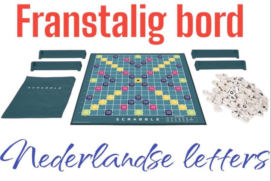 Mattel Games Scrabble Original Spel Bordspel Franstalige Editie