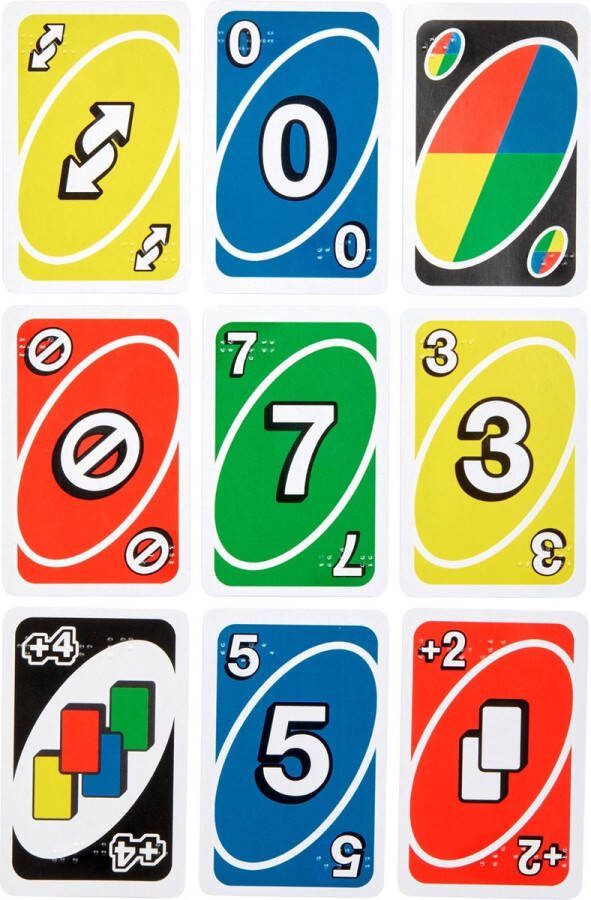 Mattel Games UNO Braille