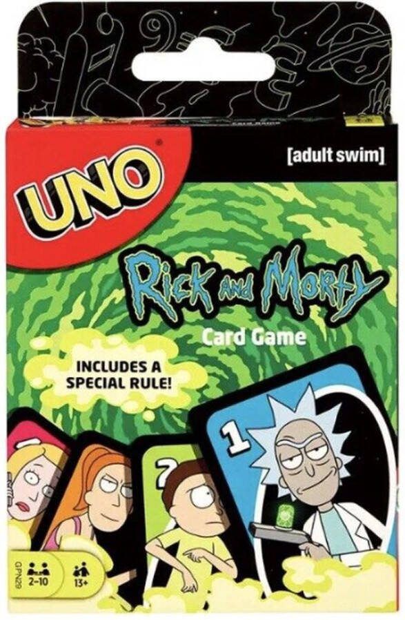Mattel Games UNO Rick and Morty Kaartspel