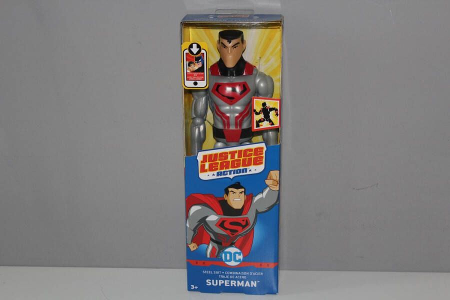 Mattel Justice League Actiefiguur Superman steel suit