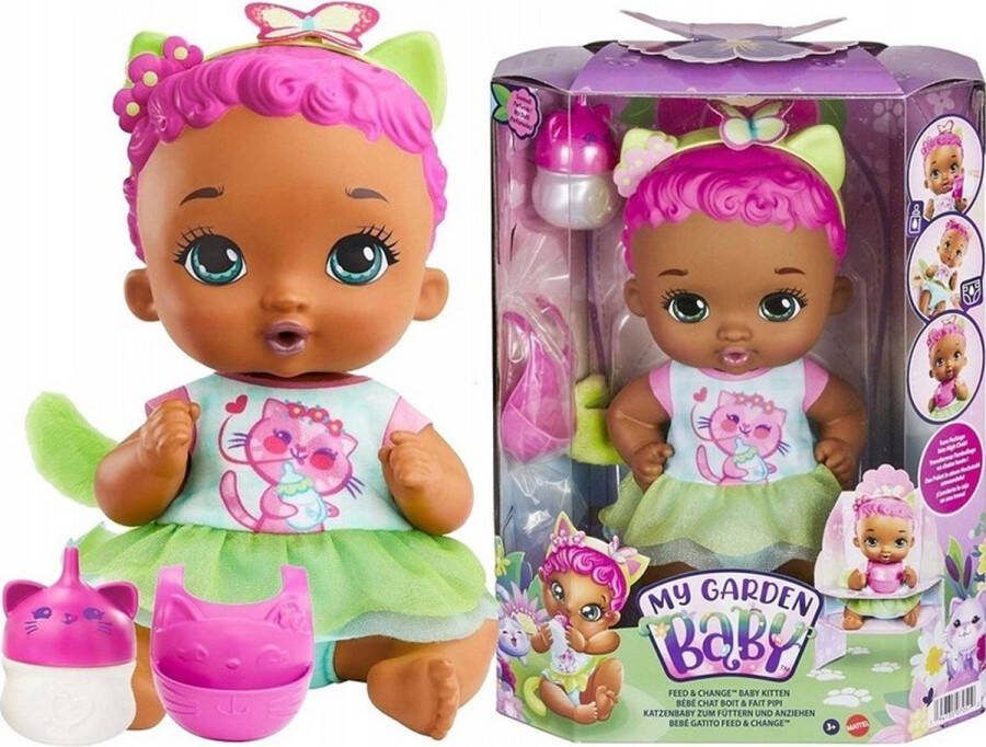 Mattel MY GARDEN BABY VOEDEN EN VERSCHONEN Babykitten Pop