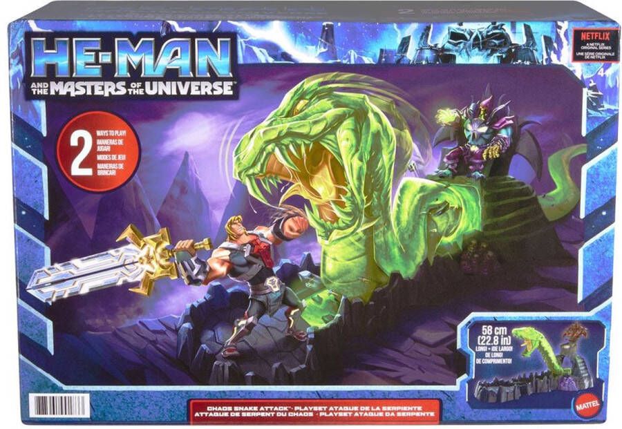 Mattel skywalkertoys.nl He-Man and the Masters of the Universe Playset 2022 Chaos Snake Attack 58 cm