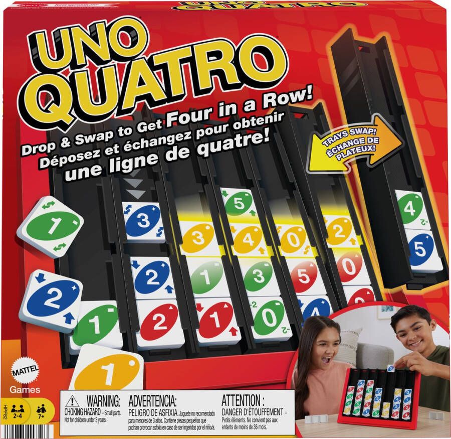 Mattel Games UNO Quatro Vier Op Een Rij Kaartspel