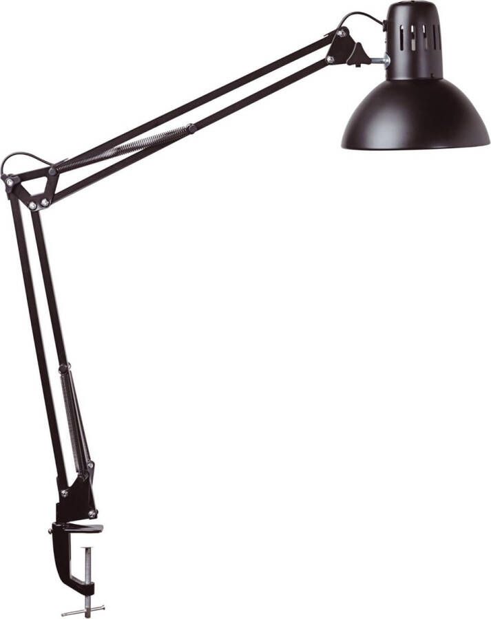 Maul study 8230590 Klemlamp Spaarlamp E27 60 W Zwart