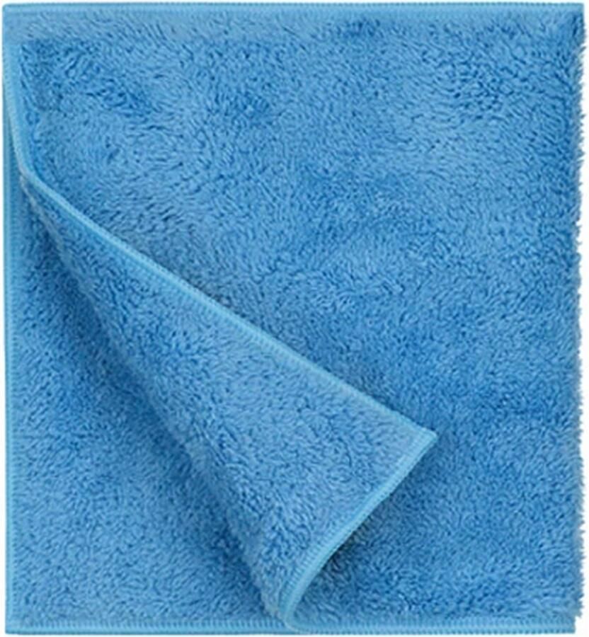 Maupy Nanodoek Blauw 3 STUKS Microvezel Brillendoek Glasdoek Ramen Inductieplaat Ceramische Kookplaat