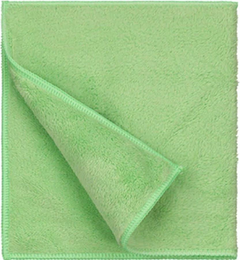 Maupy Nanodoek Groen 3 STUKS Microvezel Brillendoek Glasdoek Ramen Inductieplaat Ceramische Kookplaat