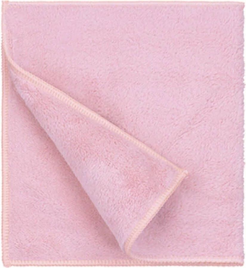 Maupy Nanodoek Roze 3 STUKS Microvezel Brillendoek Glasdoek Ramen Inductieplaat Ceramische Kookplaat