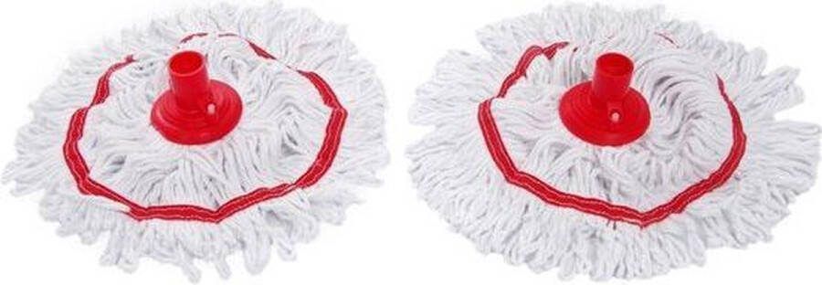 MAUS Dweil mop 2stuks voor professionele 15l mopset rood