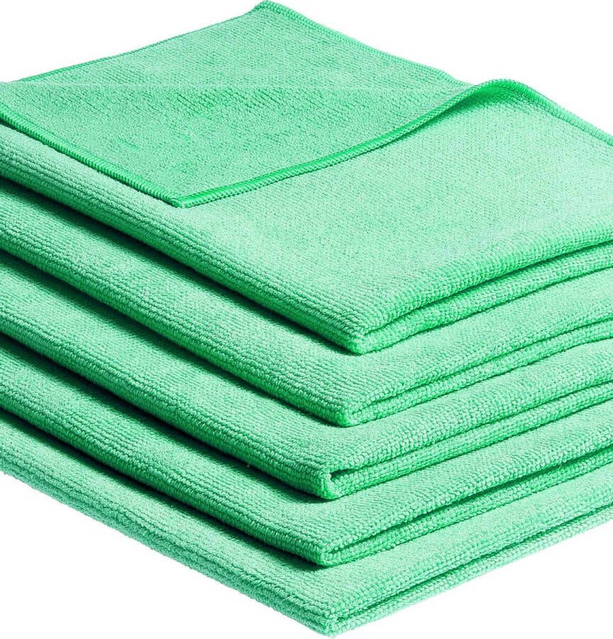 MAUS microvezeldoekjes professional groen 10 stuks 40x40cm zonder schoonmaakmiddel effectief