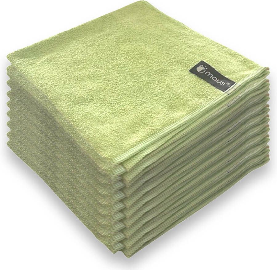 MAUS microvezeldoekjes professional groen 30 stuks 40x40cm zonder schoonmaakmiddel effectief