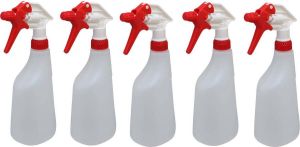 MAUS sprayflacon leeg 5 stuks spray bottle rood kunststof sprayer 600 ml Plantenspuit met trigger