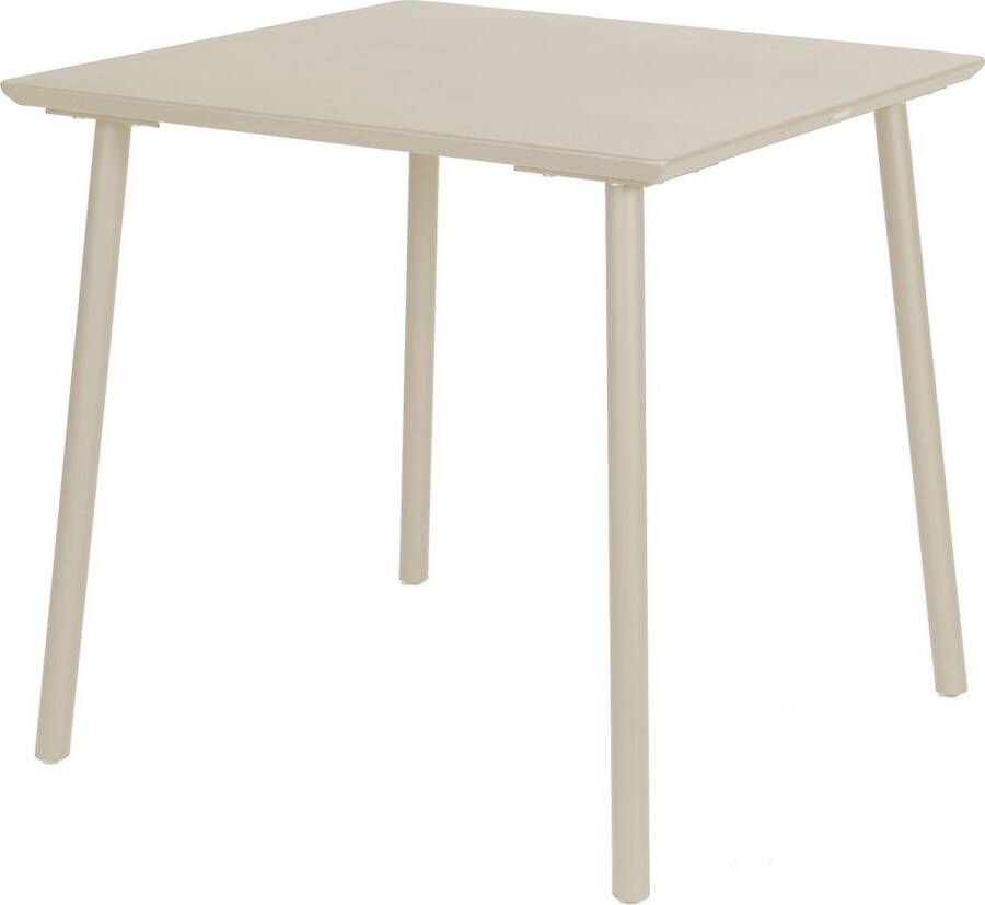 Warentuin George table 80x80x75 cm alu pearl grey