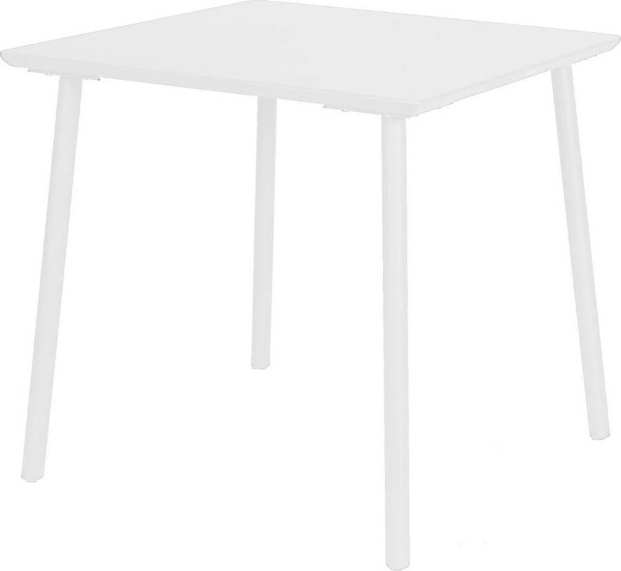 Warentuin George table 80x80x75 cm alu white