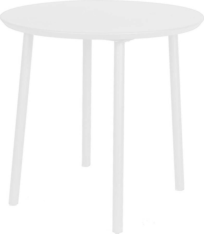Warentuin George table diameter80x75 cm alu white