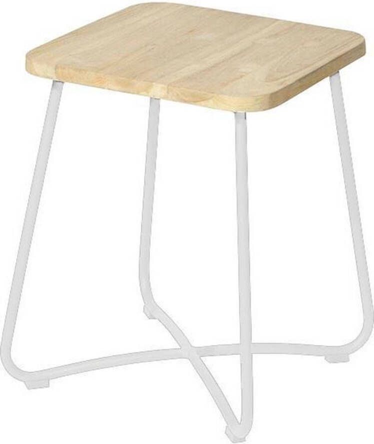 Warentuin Liz side table 40x40x50 cm stonewhite