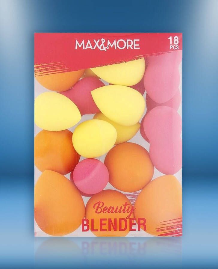 Max & More Beauty Blender Zachte Make-Up Sponsjes Max&More- 18 stuks