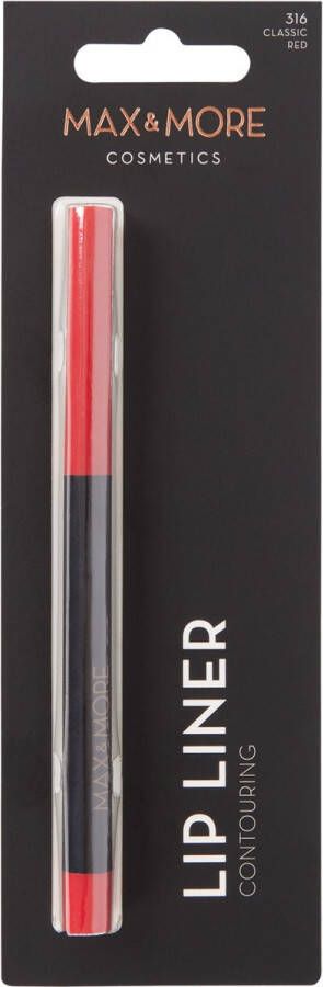 Max & More Max&more lippenpotlood lip liner col. 316 classic red klassiek rood lippotlood