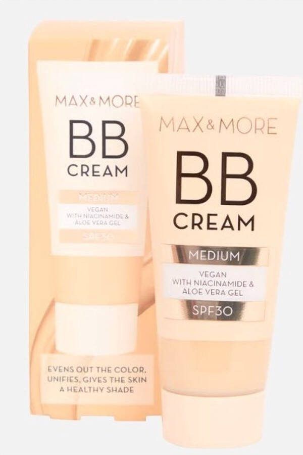 Max & More Voedende BB crème SPF30 kleur MEDIUM 30ml