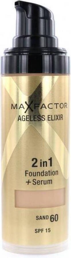 Max Factor Ageless Elixir 2-in-1 Foundation + Serum 60 Sand