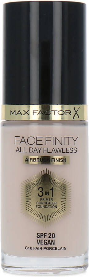 Max Factor Facefinity All Day Flawless 3 in 1 Airbrush Finish Foundation C10 Fair Porcelain