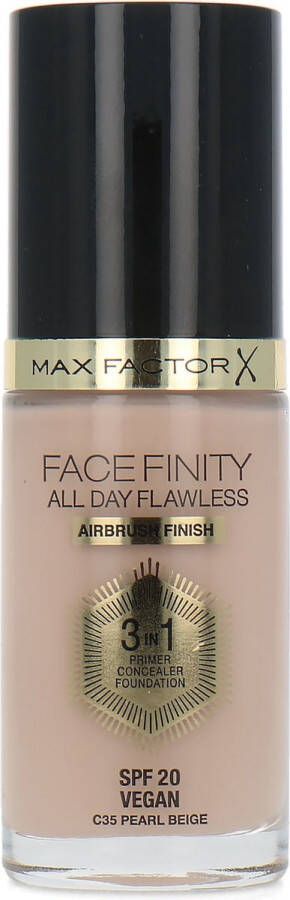 Max Factor Facefinity All Day Flawless 3 in 1 Airbrush Finish Foundation C35 Pearl Beige