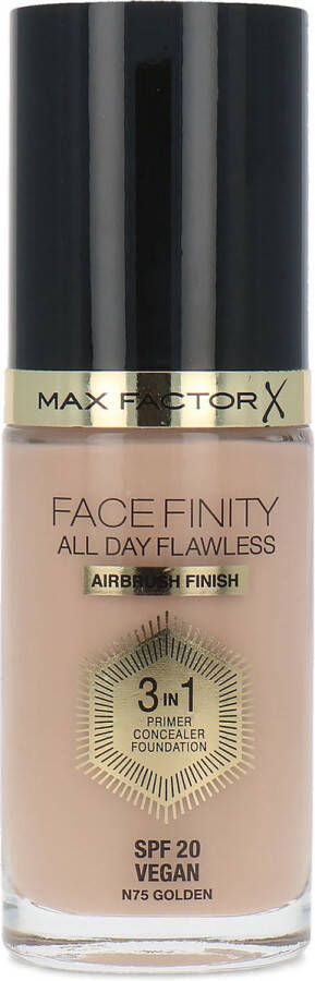 Max Factor Facefinity All Day Flawless 3 in 1 Airbrush Finish Foundation N75 Golden