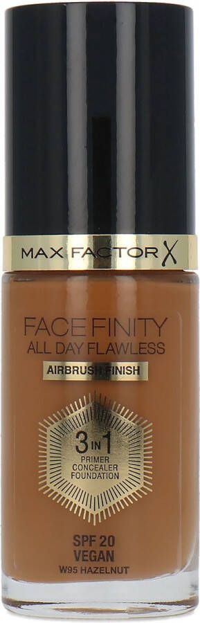 Max Factor Facefinity All Day Flawless 3 in 1 Airbrush Finish Foundation W95 Hazelnut