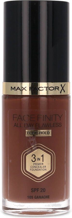 Max Factor Facefinity All Day Flawless 3 in 1 Flexi Hold Foundation 105 Ganache