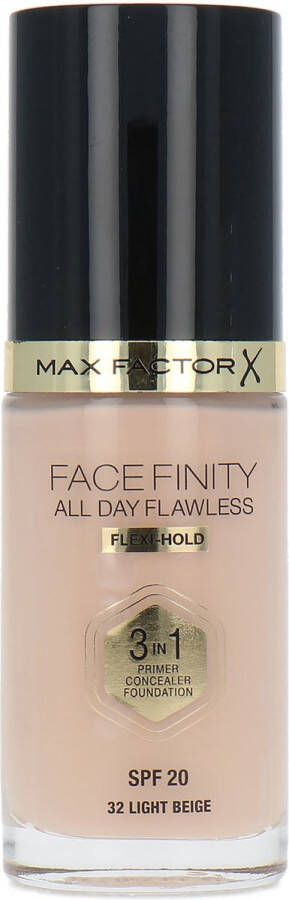 Max Factor Facefinity All Day Flawless 3 in 1 Flexi-Hold Foundation 32 Light Beige