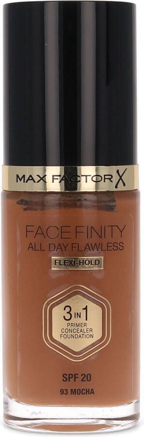 Max Factor Facefinity All Day Flawless 3 in 1 Flexi Hold Foundation 93 Mocha
