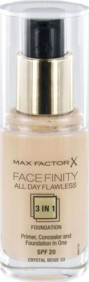Max Factor Facefinity All Day Flawless 3-in-1 Foundation 33 Crystal Beige