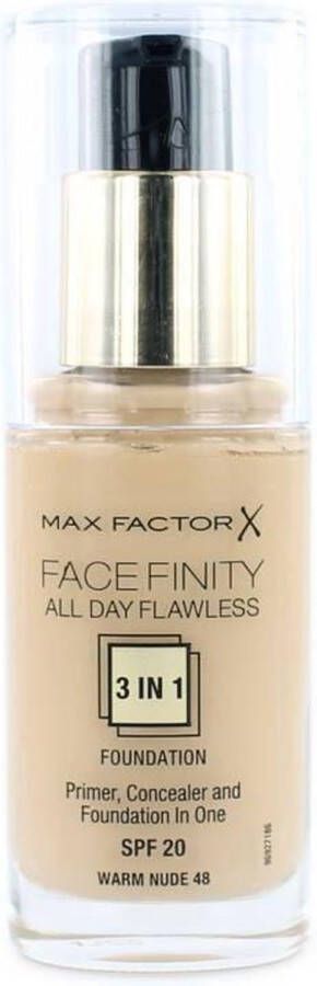 Max Factor Facefinity All Day Flawless 3-in-1 Foundation 48 Warm Nude