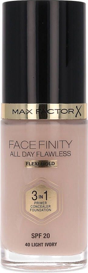 Max Factor Facefinity All Day Flawless 3-in-1 Vegan foundation 40 Light Ivory