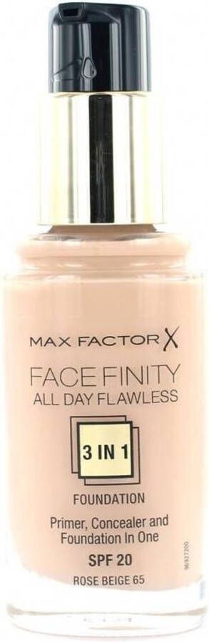 Max Factor Facefinity All Day Flawless 3-in-1 Liquid Foundation 065 Rose Beige