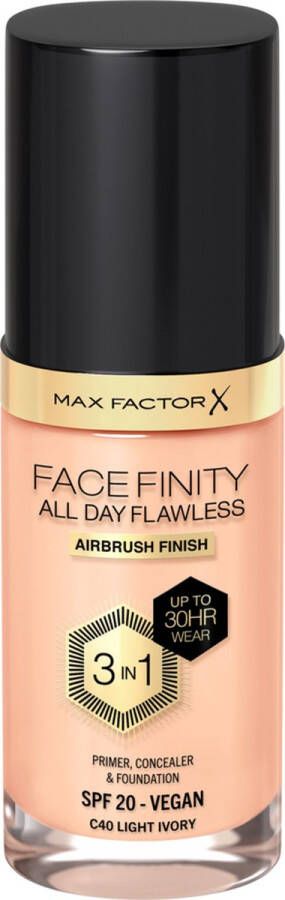 Max Factor Facefinity All Day Flawless Foundation C40 Light Ivory
