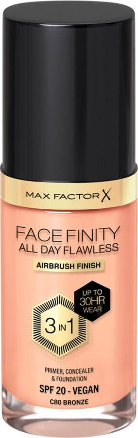 Max Factor Facefinity All Day Flawless Foundation C80 Bronze