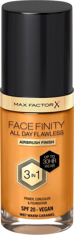 Max Factor Facefinity All Day Flawless Foundation W87 Warm Caramel
