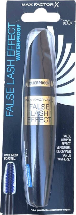 Max Factor False Lash Effect Waterproof Mascara in de Blister-Verpakking Black Zwart 13.1