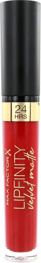 Max Factor Lipfinity Velvet Matte Lippenstift 025 Red Luxury Rood