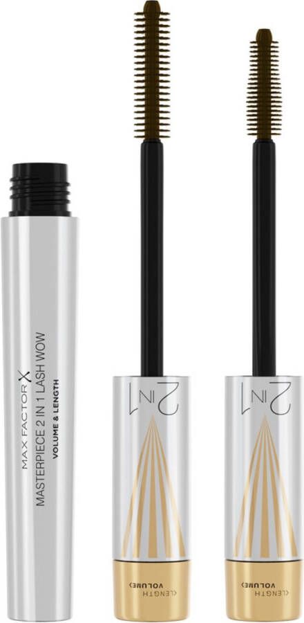 Max Factor Masterpiece 2In1 Lash Wow mascara Black Brown