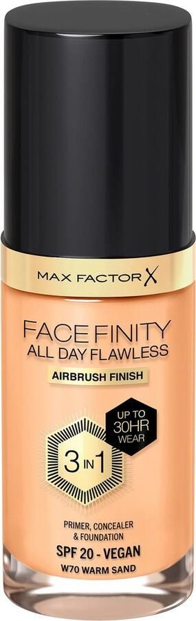 Max Factor Facefinity All Day Flawless 3-in-1 foundation primer & concealer W70 Warm Sand