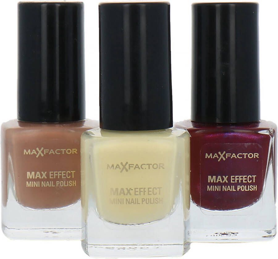 Max Factor Mini Nagellak Set 4 3 x 4 5 ml (set van 3)