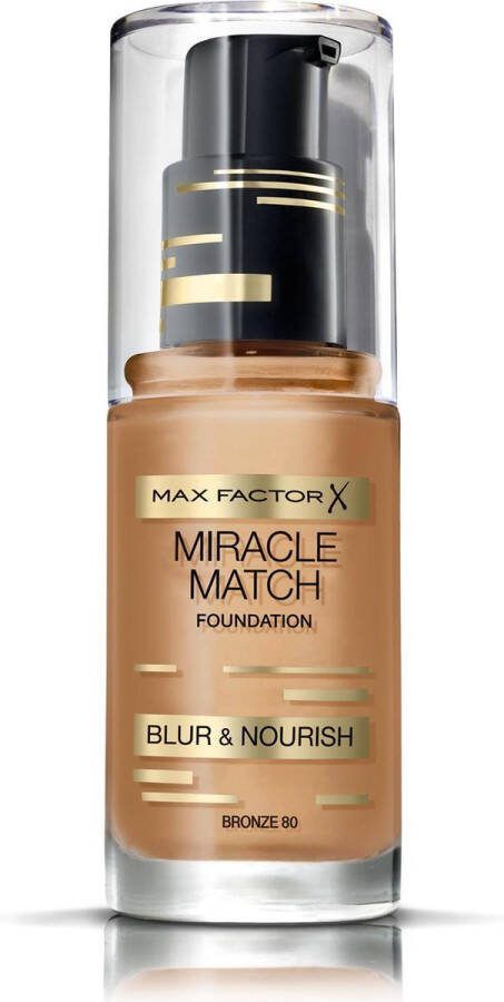 Max Factor Miracle Match Blur & Nour Foundation 80 Bronze