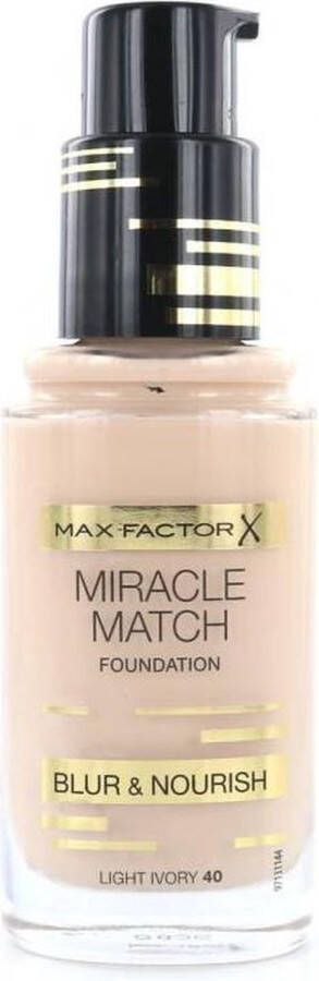 Max Factor Miracle Match Foundation 40 Light Ivory