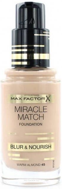 Max Factor Miracle Match Shade Matching Liquid Foundation 045 Almond