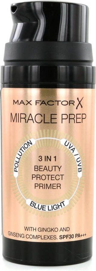 Max Factor Miracle Prep 3 in 1 Beauty Protect Primer SPF30 30ml