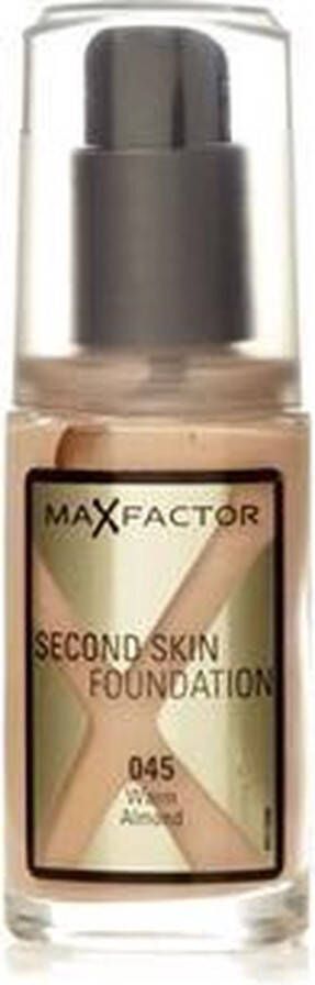 Max Factor Second Skin Foundation 045 warm almond