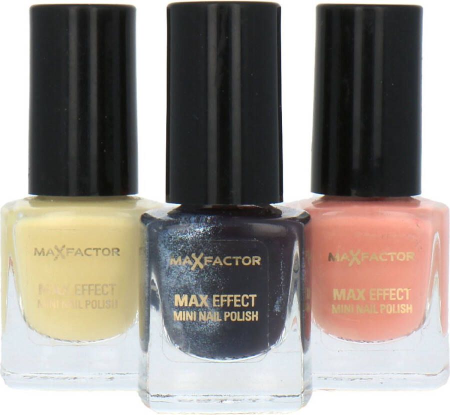 Max Factor Set 32 Mini Nagellak 3 x 4 5 ml (set van 3)
