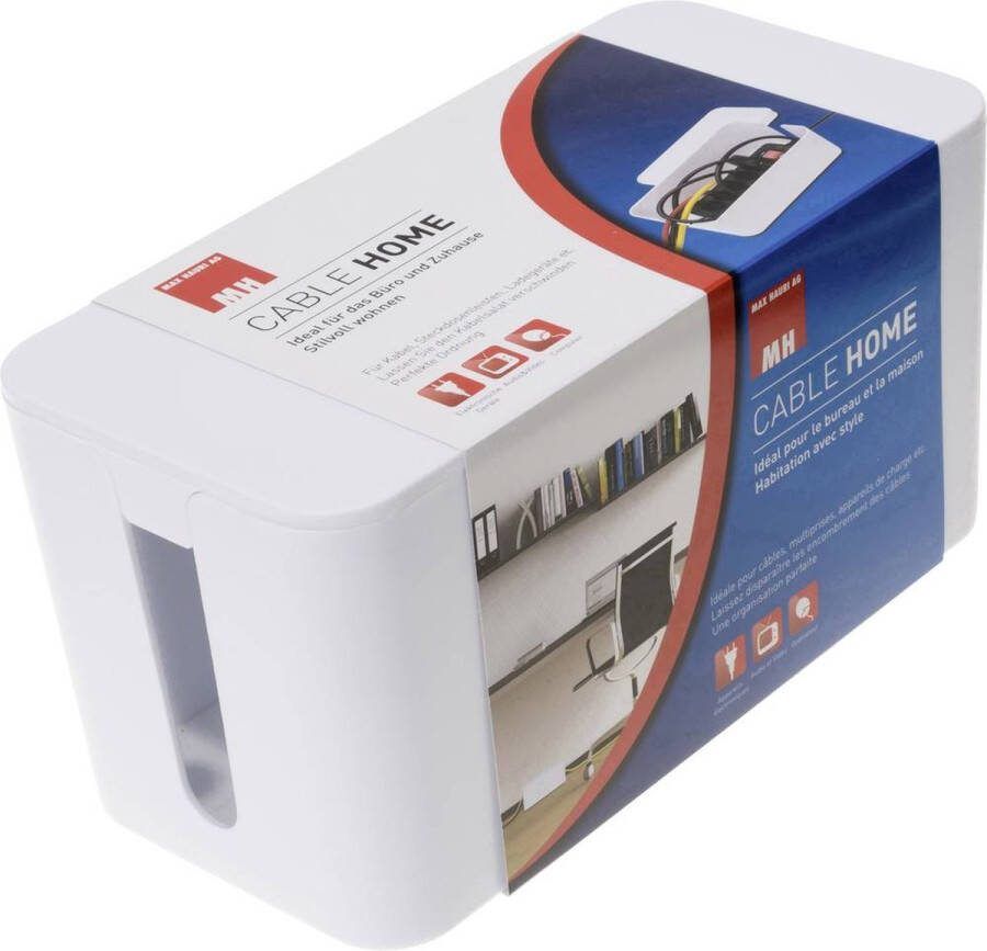 Max Hauri AG Max Hauri 126731 Kabelbox Wit (l x b x h) 235 x 115 x 120 mm 1 stuk(s)